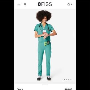 Figs LIKE NEW Marine Yola pants petite (Medium).